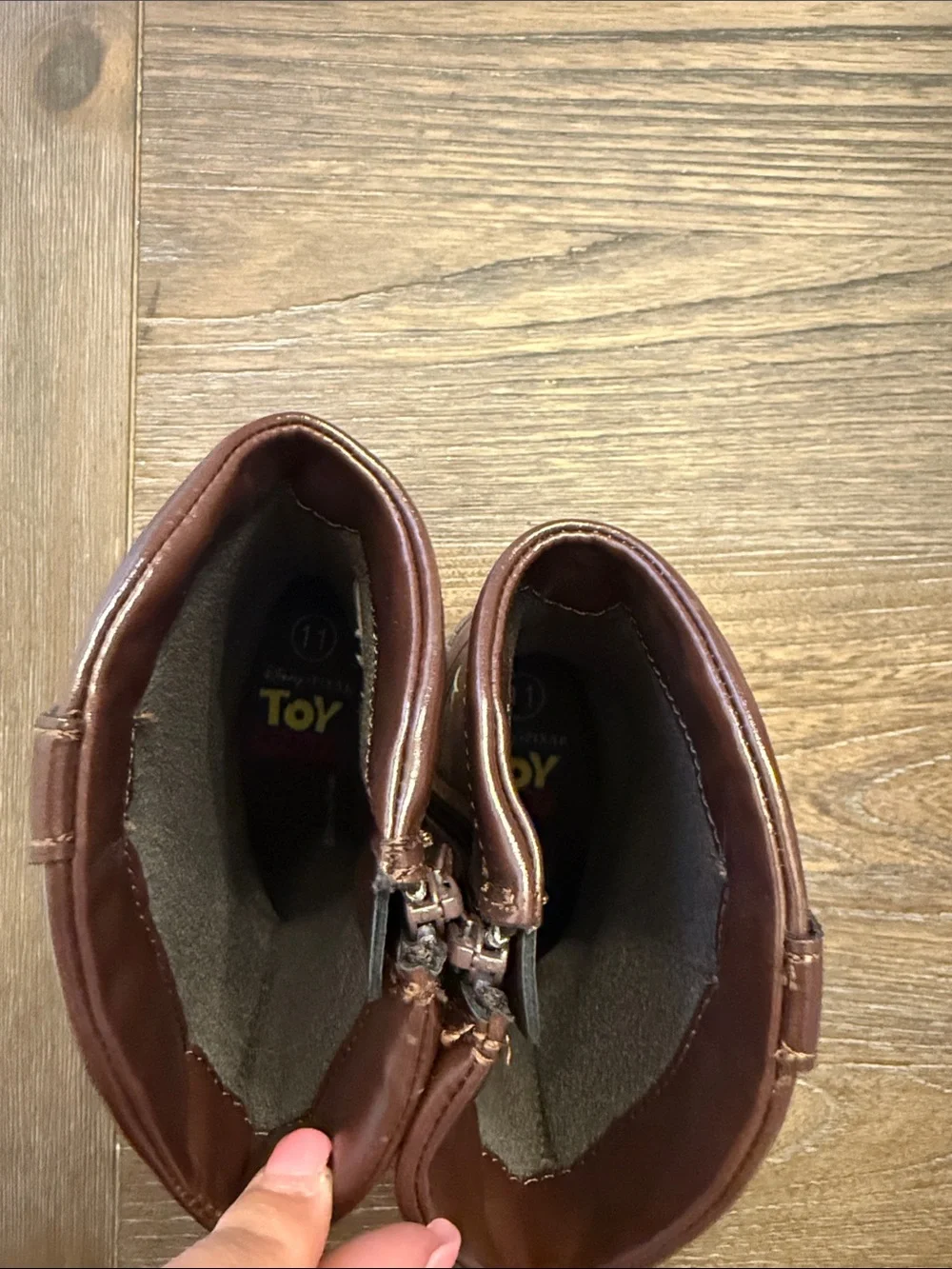 Disney Brown Kids Cowboy Boots with Woody Graphic Toy Story Size 11